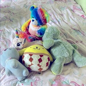 Build-A-Bear Blue and Green Stuffed Animal